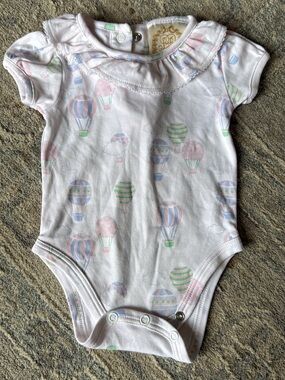 The Beaufort Bonnet Company Pink Hot Air Balloon Baby One-Piece